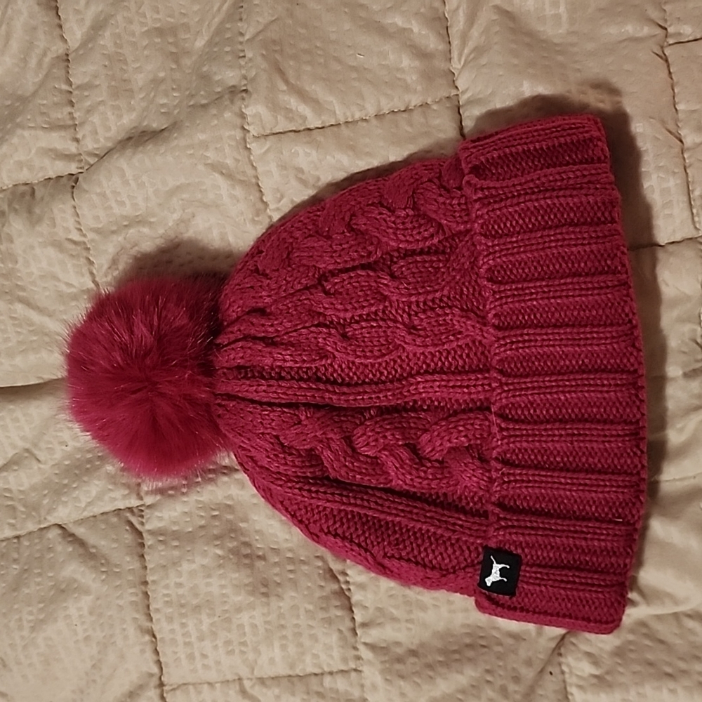 PINK Sherpa-Lined Hat